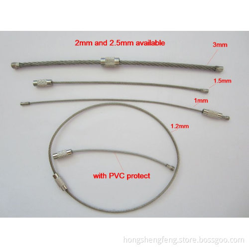 High Quality Wholeslae Stainless Steel Wire Hook with Screw Connetor